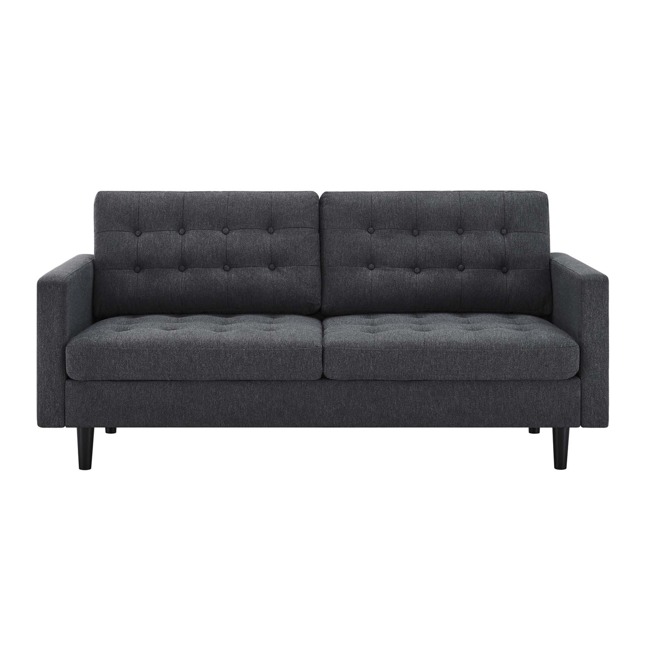 Lucera Fabric Sofa, Charcoal
