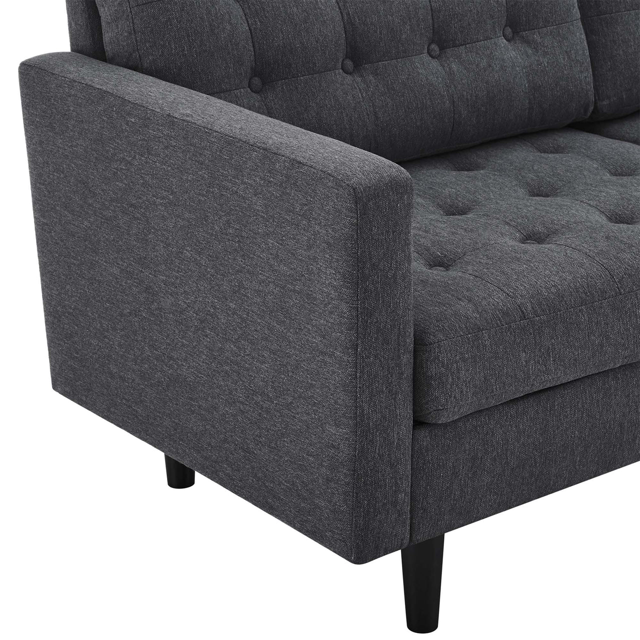 Lucera Fabric Sofa, Charcoal