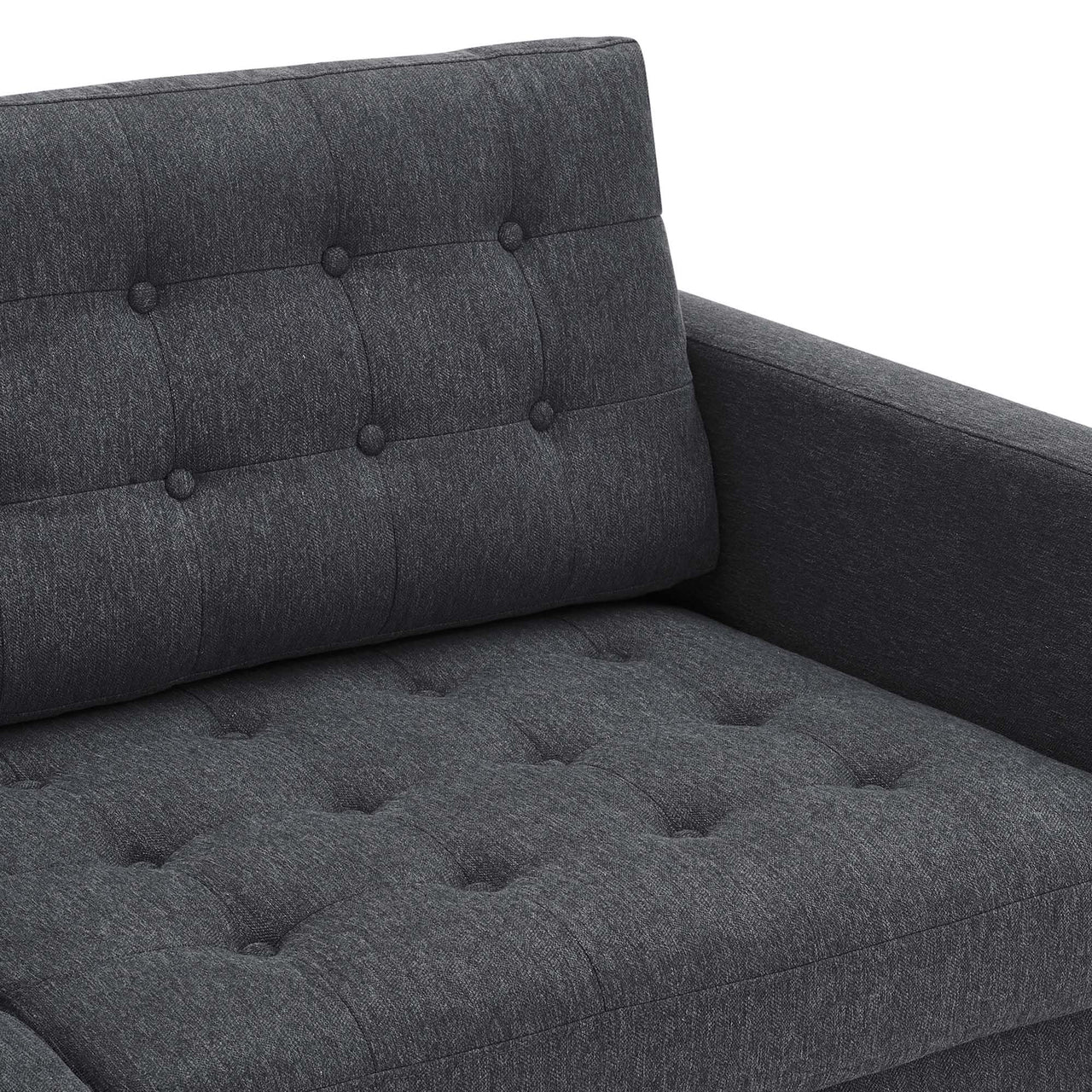 Lucera Fabric Sofa, Charcoal
