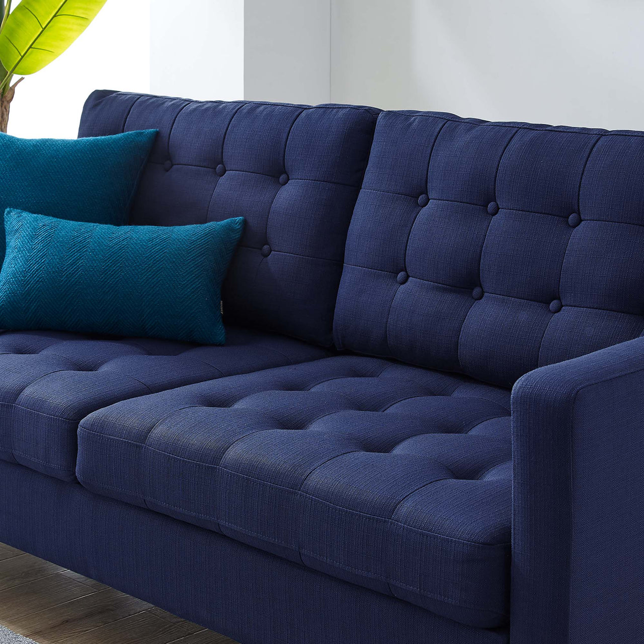 Lucera Fabric Sofa, Royal Blue