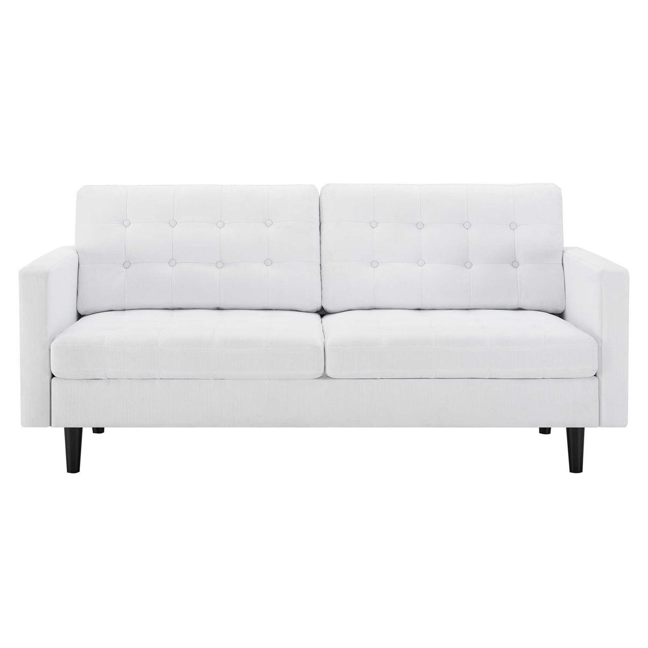 Lucera Fabric Sofa, White