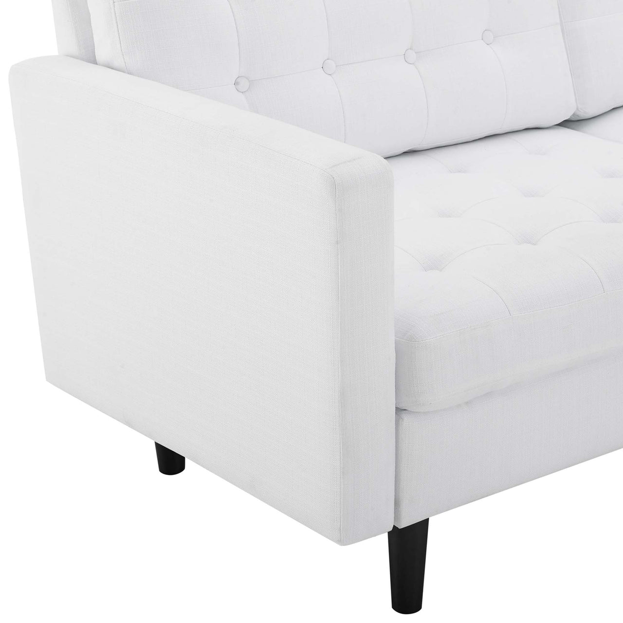 Lucera Fabric Sofa, White