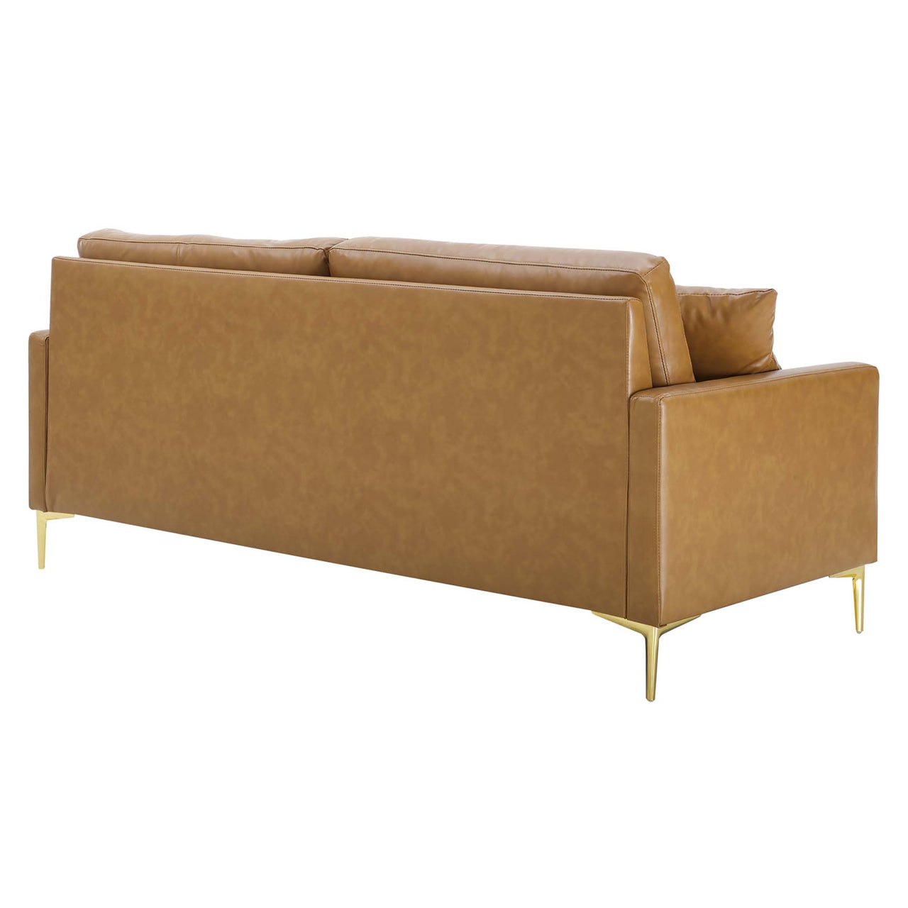 Montare Eco-Leather Sofa, Tan