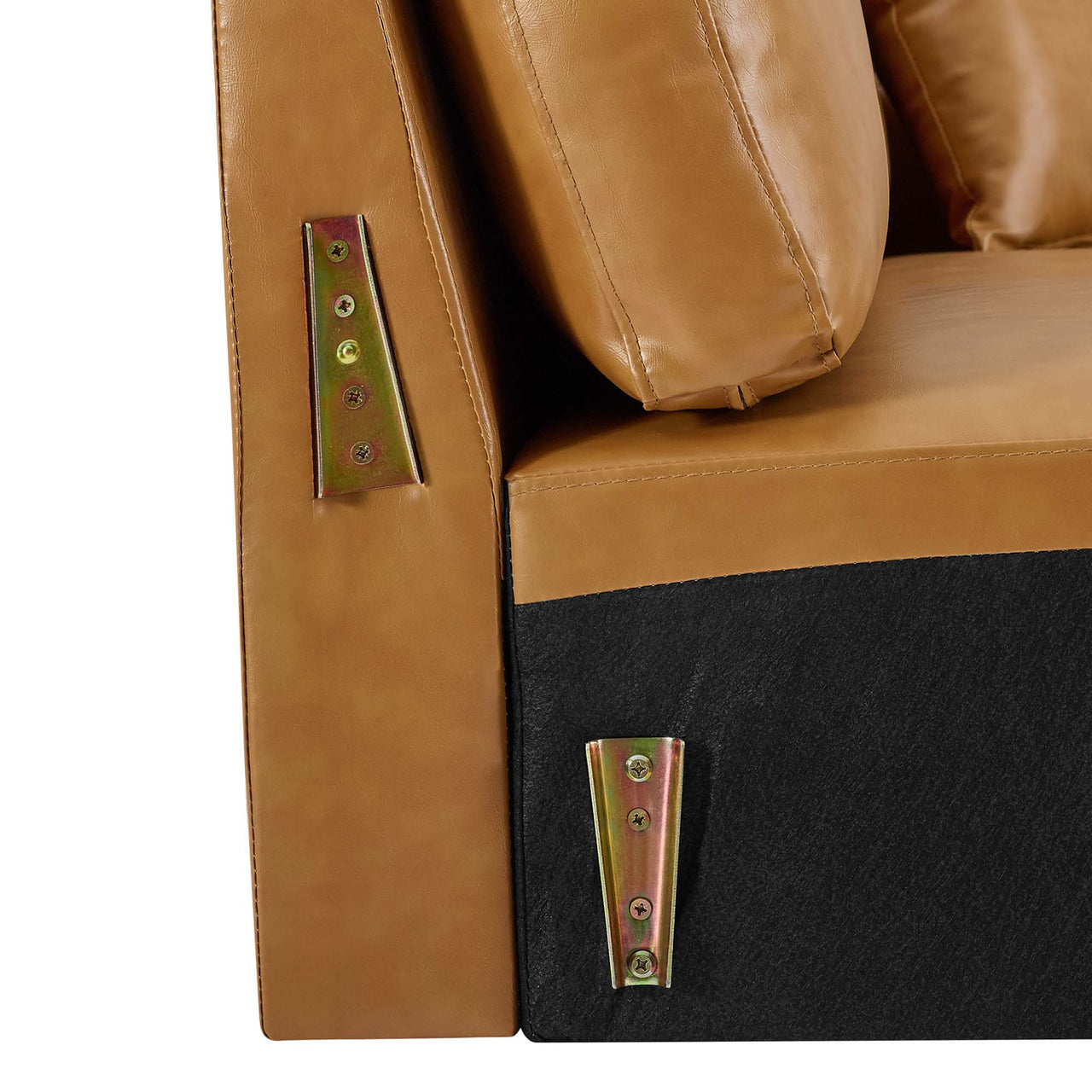 Montare Eco-Leather Sofa, Tan