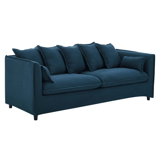 Isola Fabric Sofa with Removable Cover, Azure