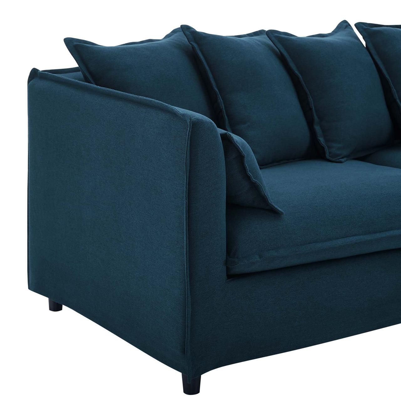 Isola Fabric Sofa with Removable Cover, Azure