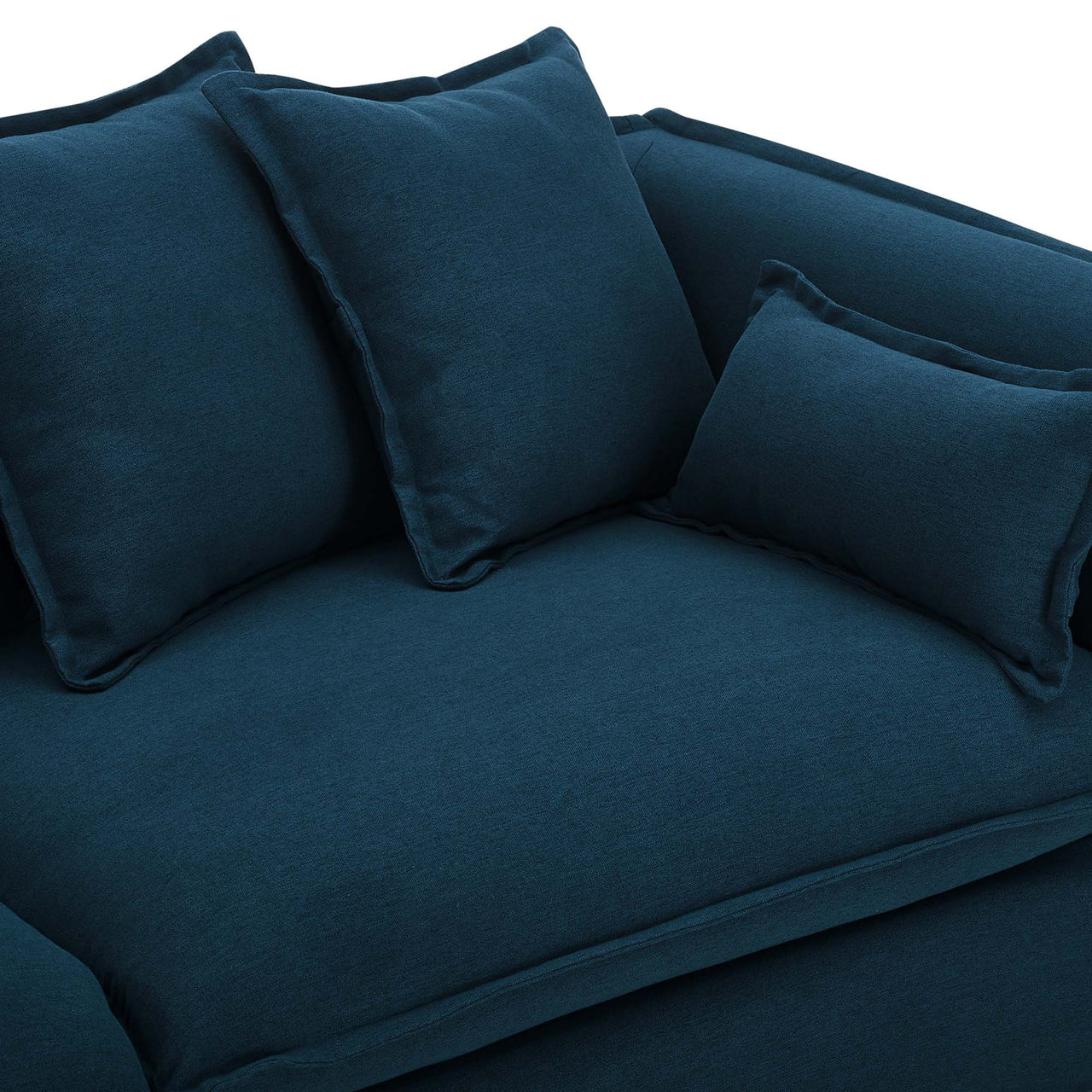 Isola Fabric Sofa with Removable Cover, Azure