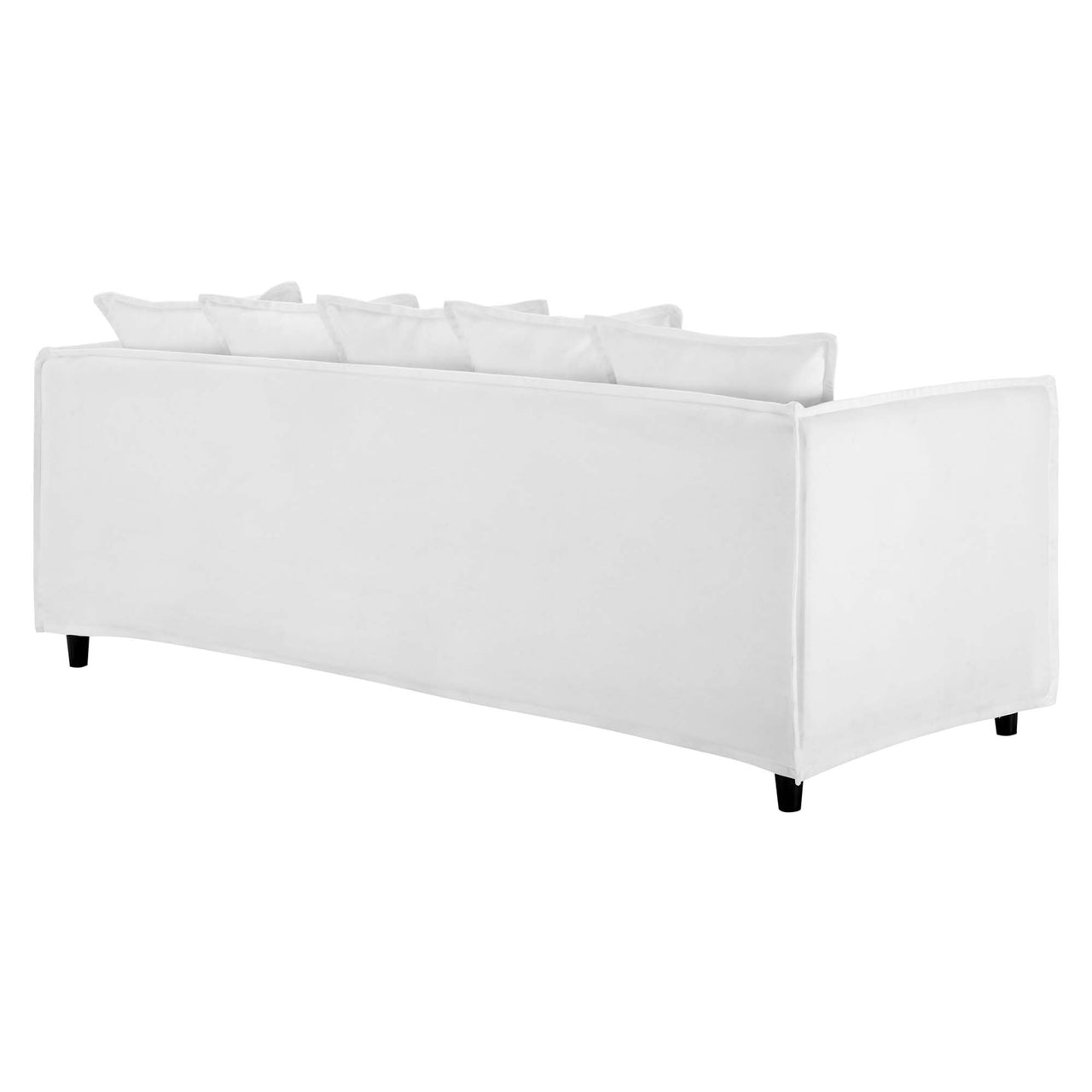 Isola Fabric Sofa with Removable Cover, White