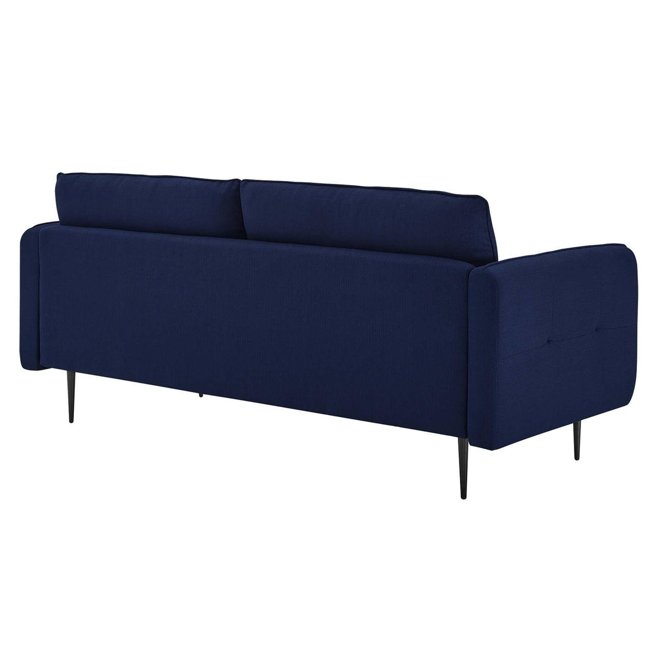 Carron Modern Lounge Fabric Sofa, Royal Blue