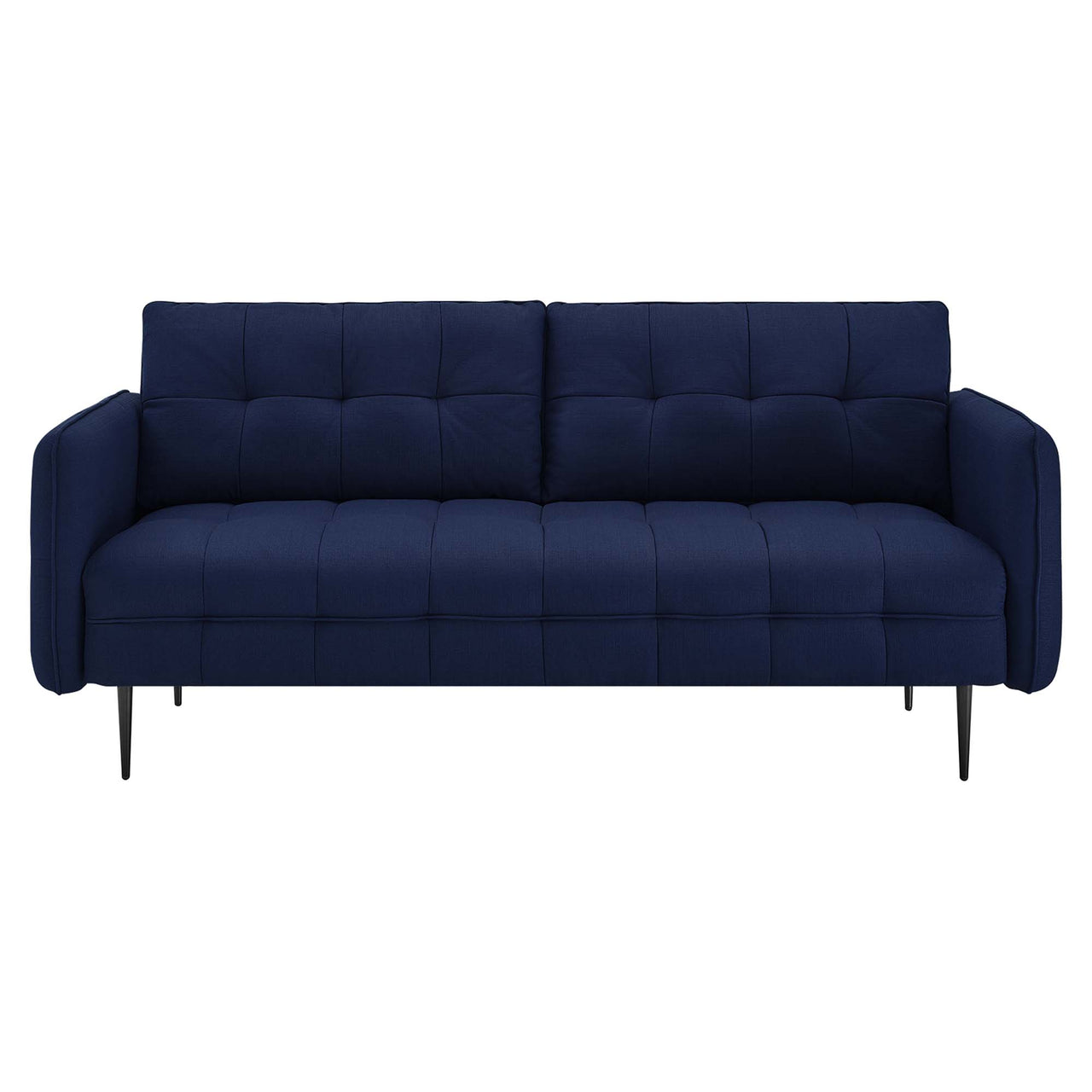 Carron Modern Lounge Fabric Sofa, Royal Blue