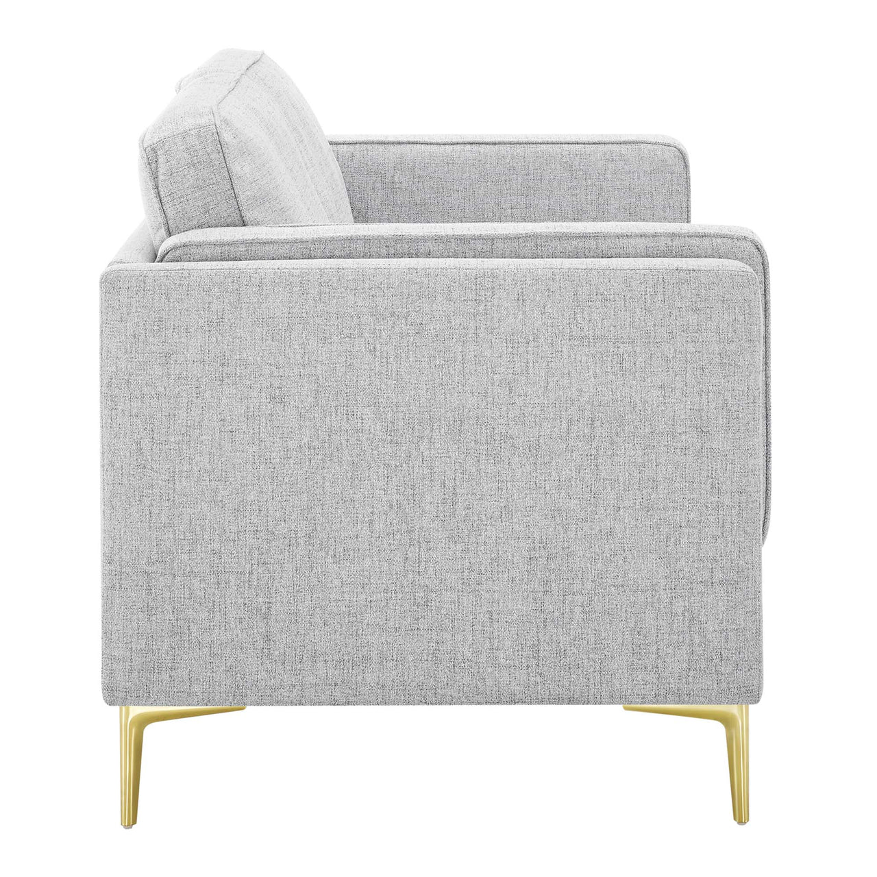 Ociel Fabric Sofa, Light Gray
