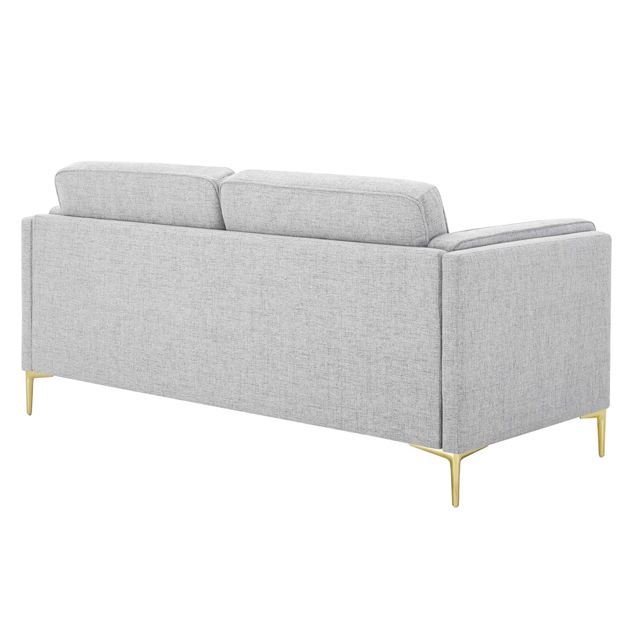 Ociel Fabric Sofa, Light Gray