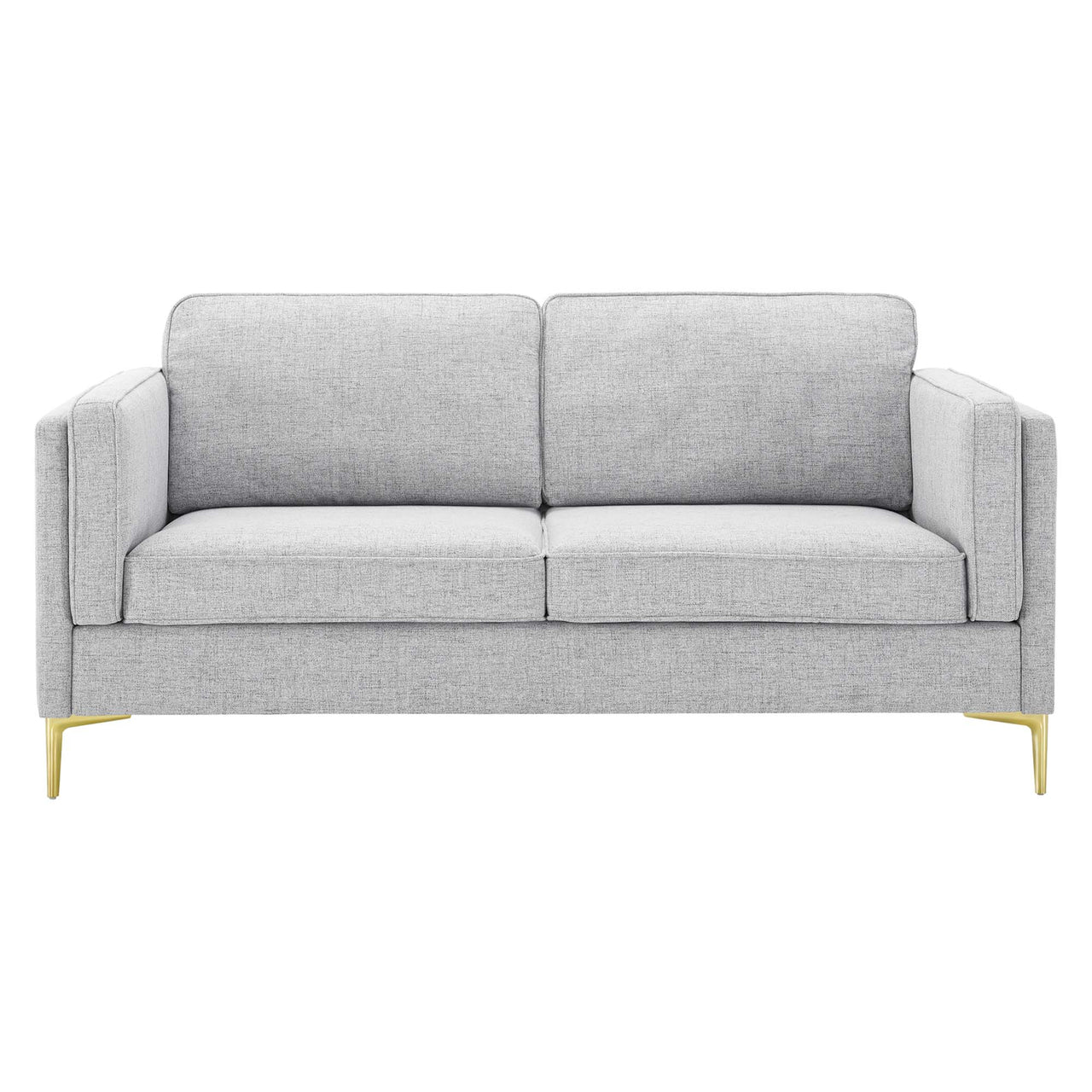 Ociel Fabric Sofa, Light Gray