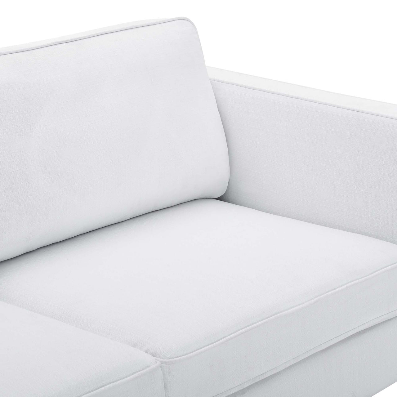 Ociel Fabric Sofa, White
