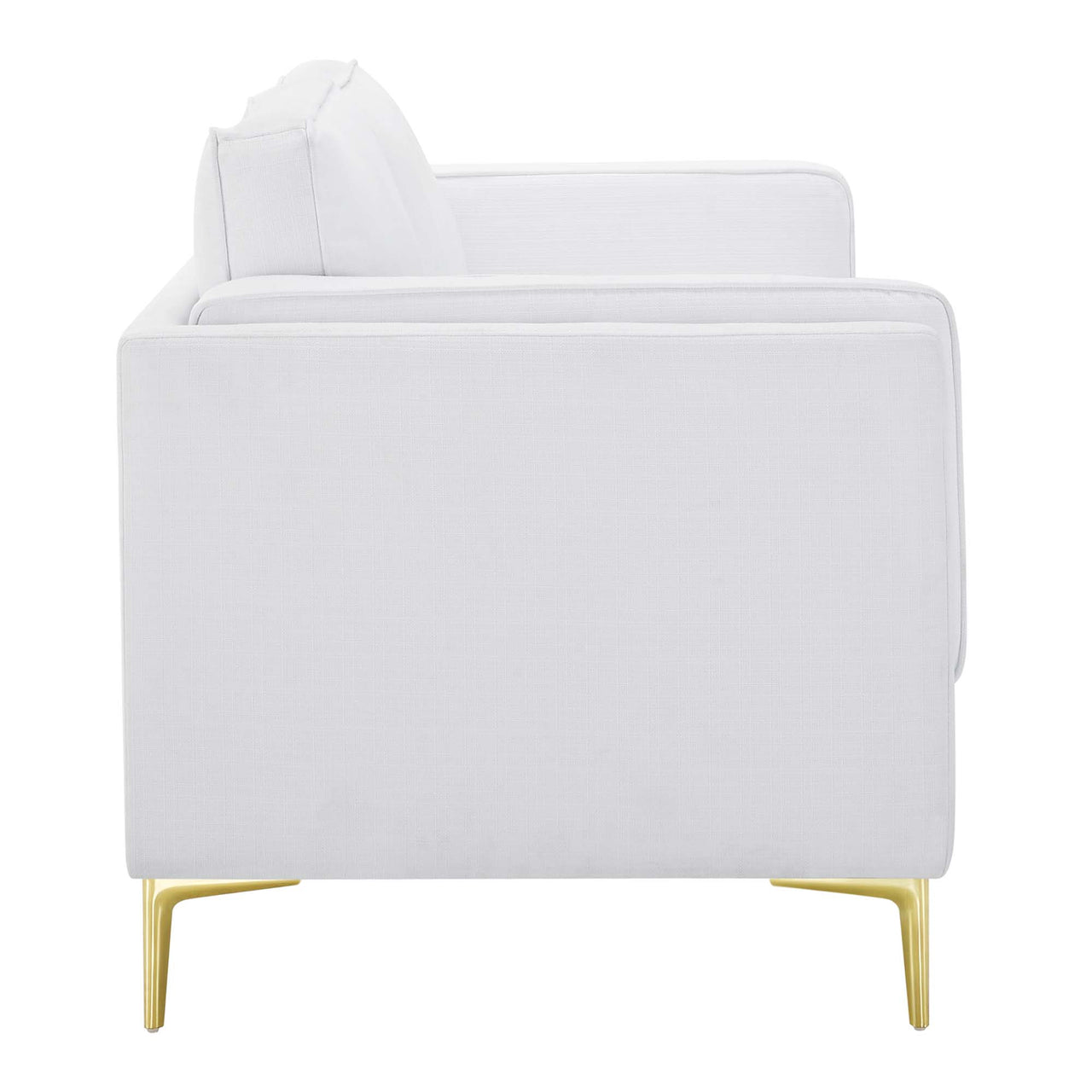 Ociel Fabric Sofa, White