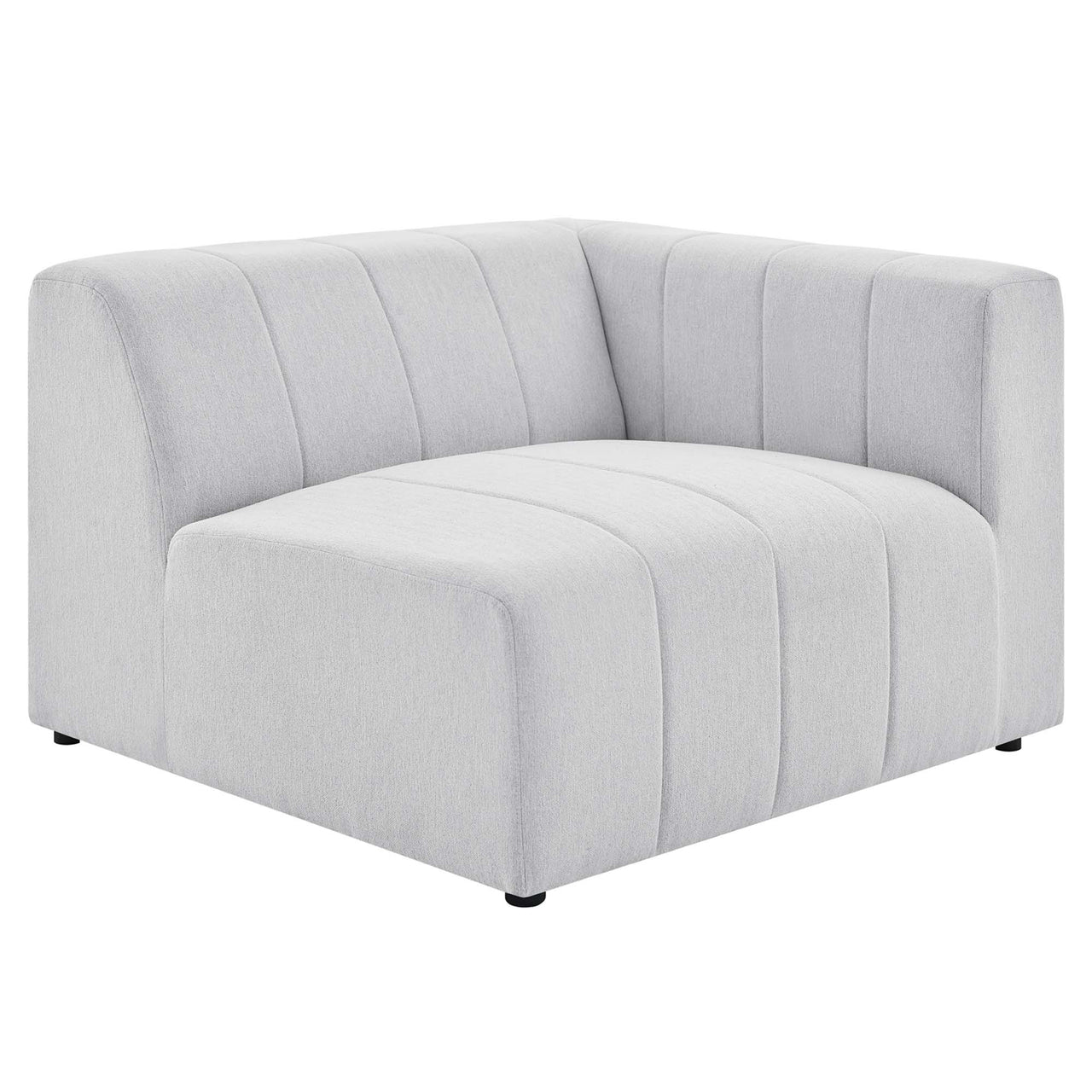 Barden 2-Piece Fabric Loveseat Sectional, Ivory