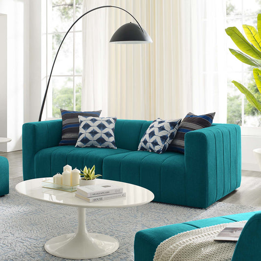 Barden 2-Piece Fabric Loveseat Sectional, Teal