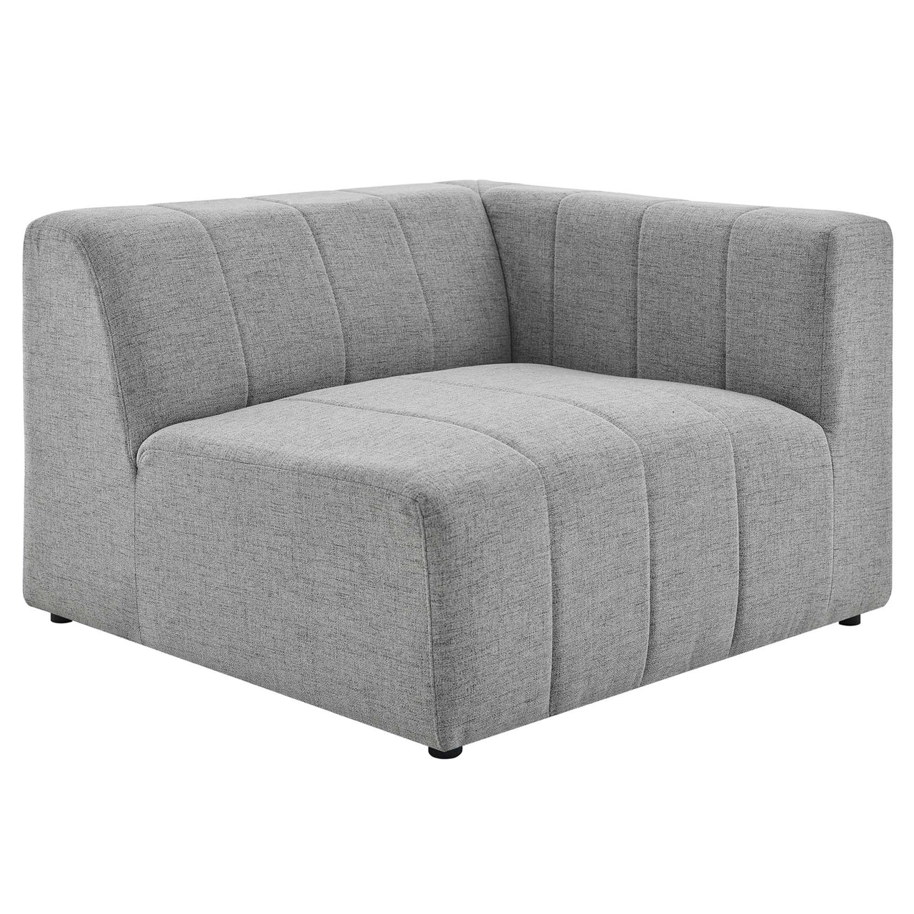 Bartlett 4-Piece Upholstered Fabric Sectional, Light Gray