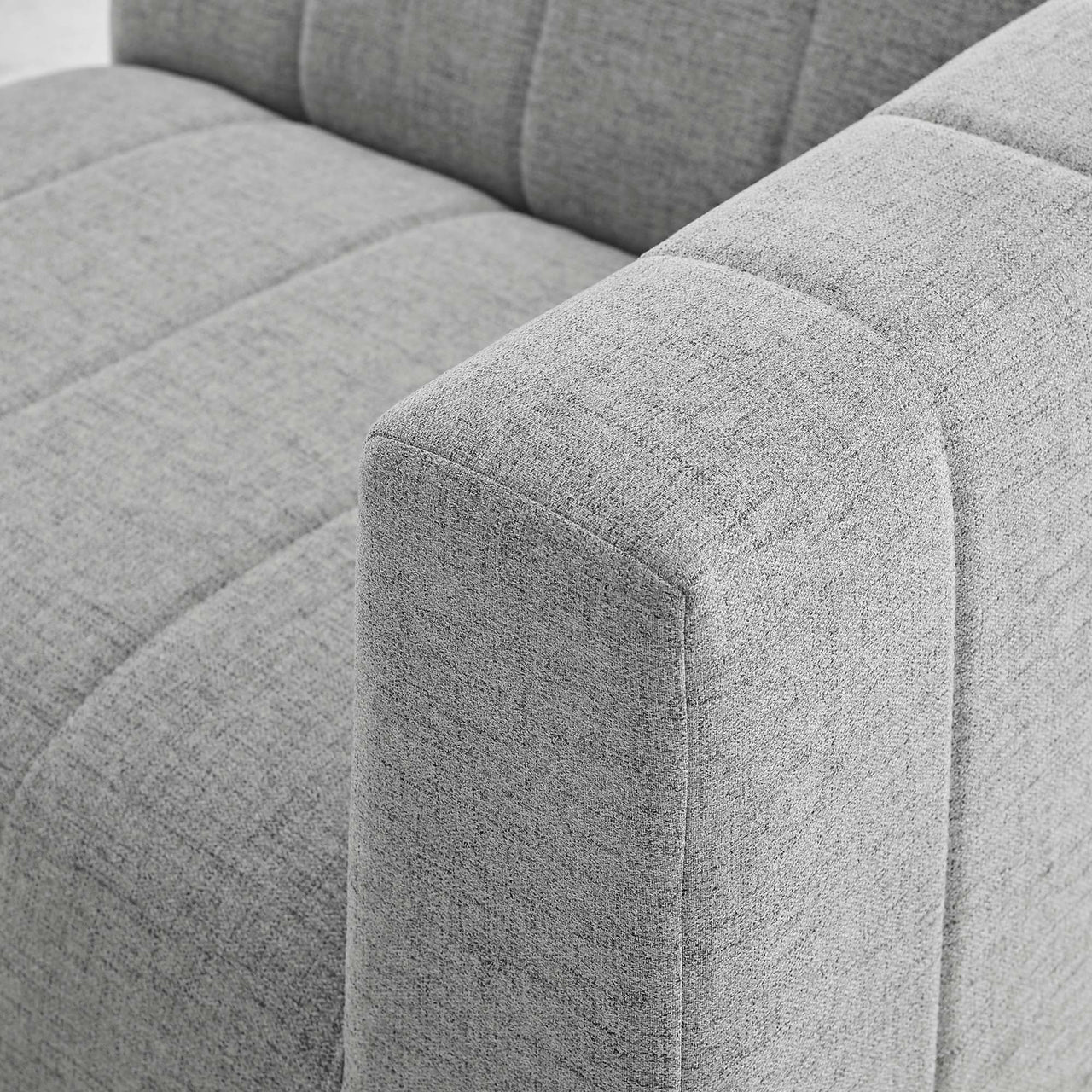 Bartlett 4-Piece Upholstered Fabric Sectional, Light Gray