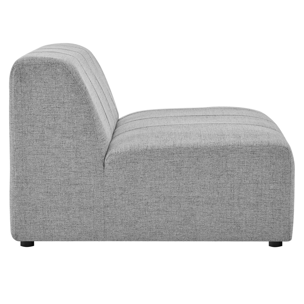 Bartlett 4-Piece Upholstered Fabric Sectional, Light Gray