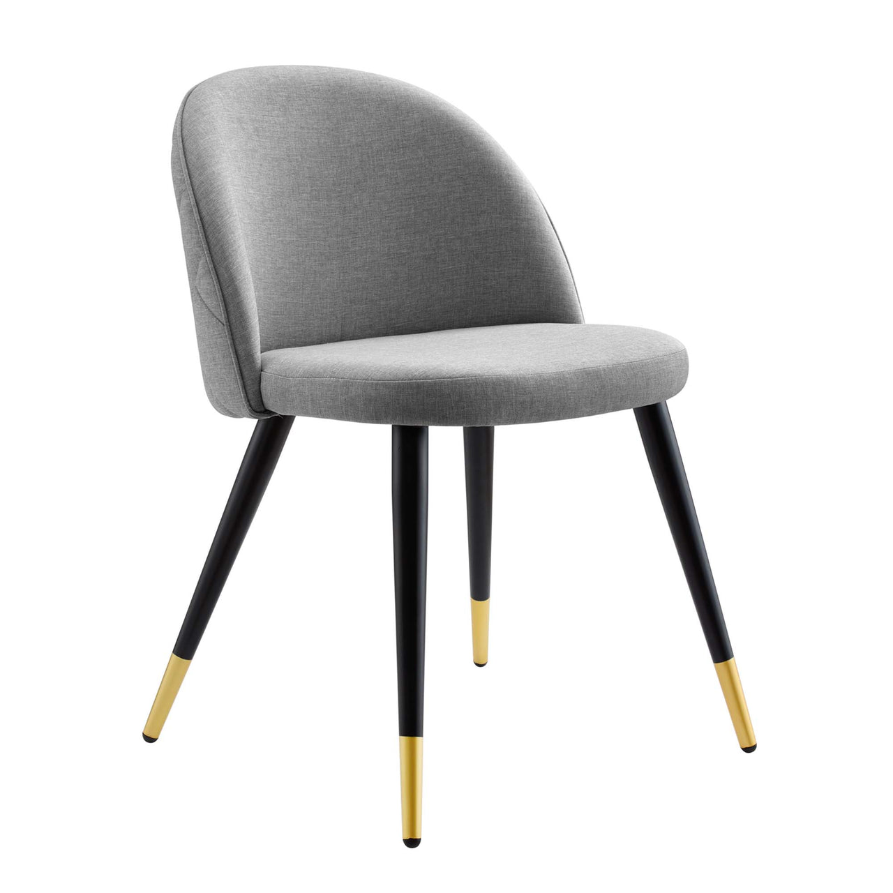 Adamantitus Dining Chair Set of 2, Light Gray