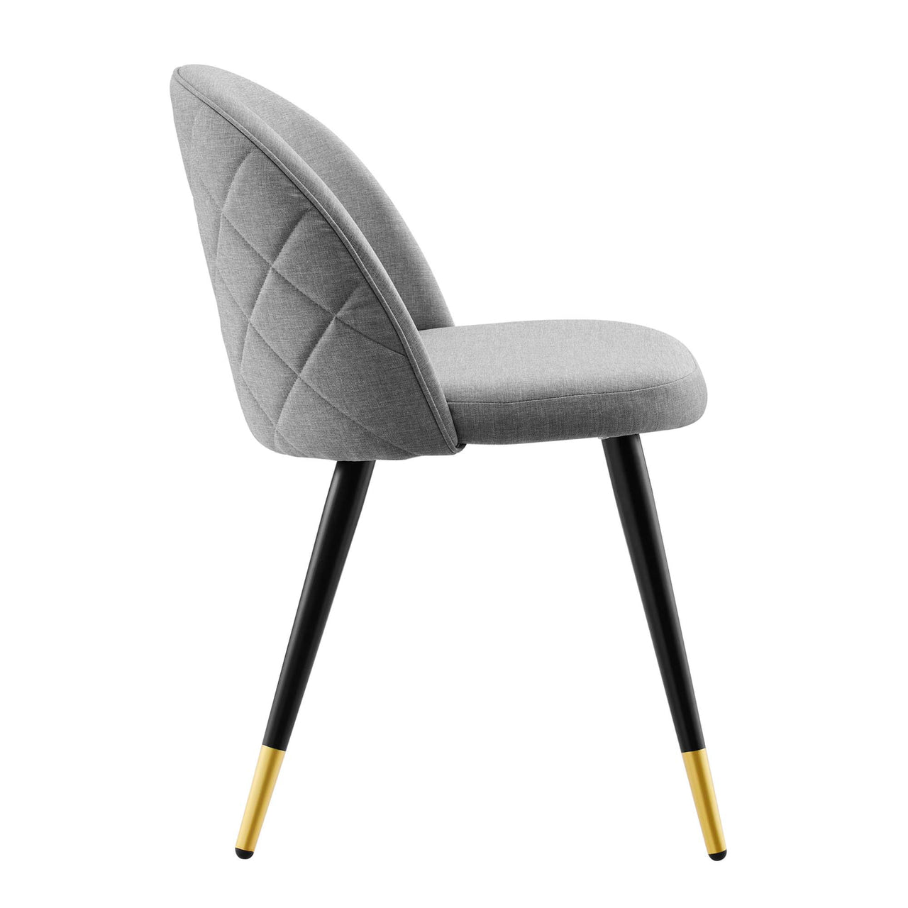 Adamantitus Dining Chair Set of 2, Light Gray