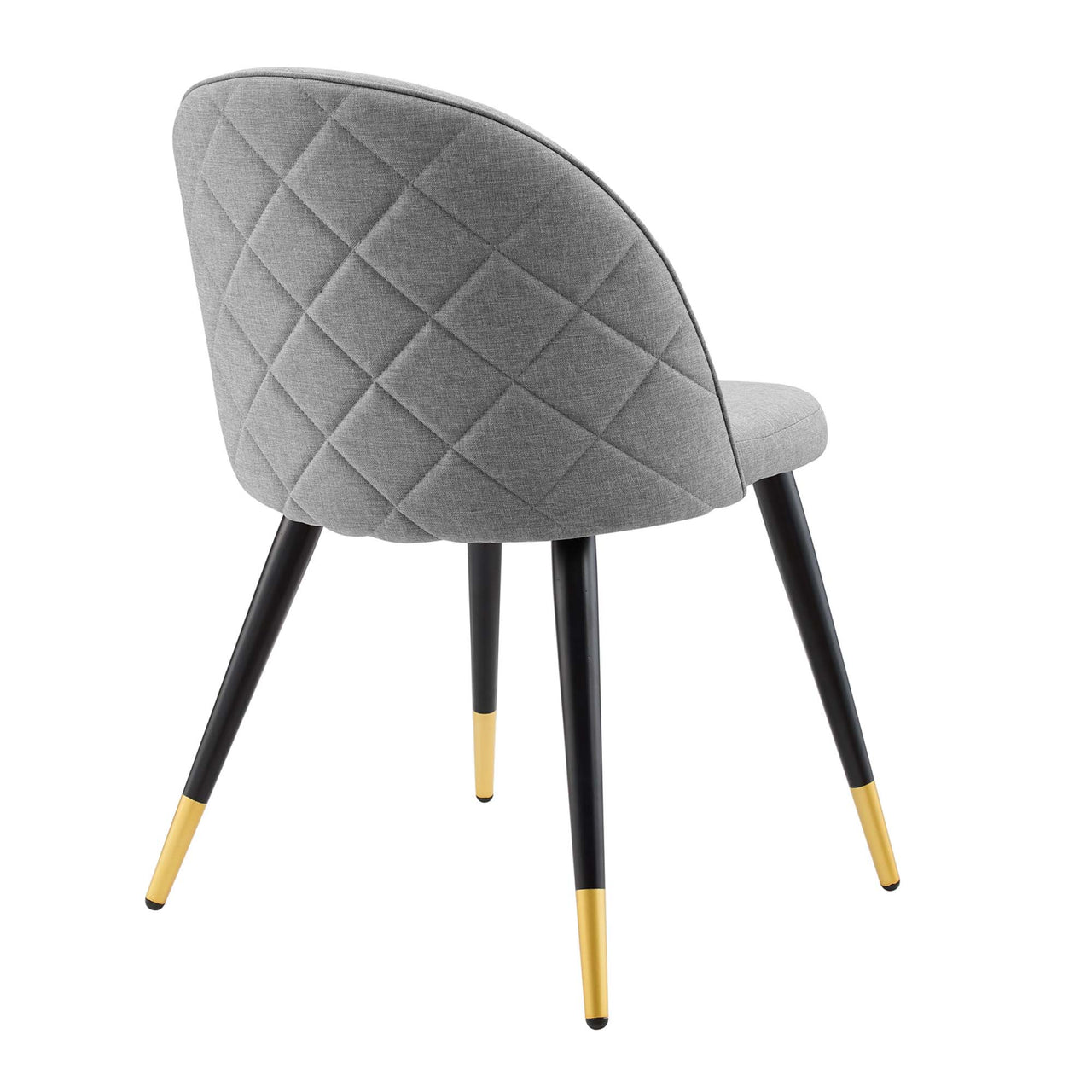 Adamantitus Dining Chair Set of 2, Light Gray