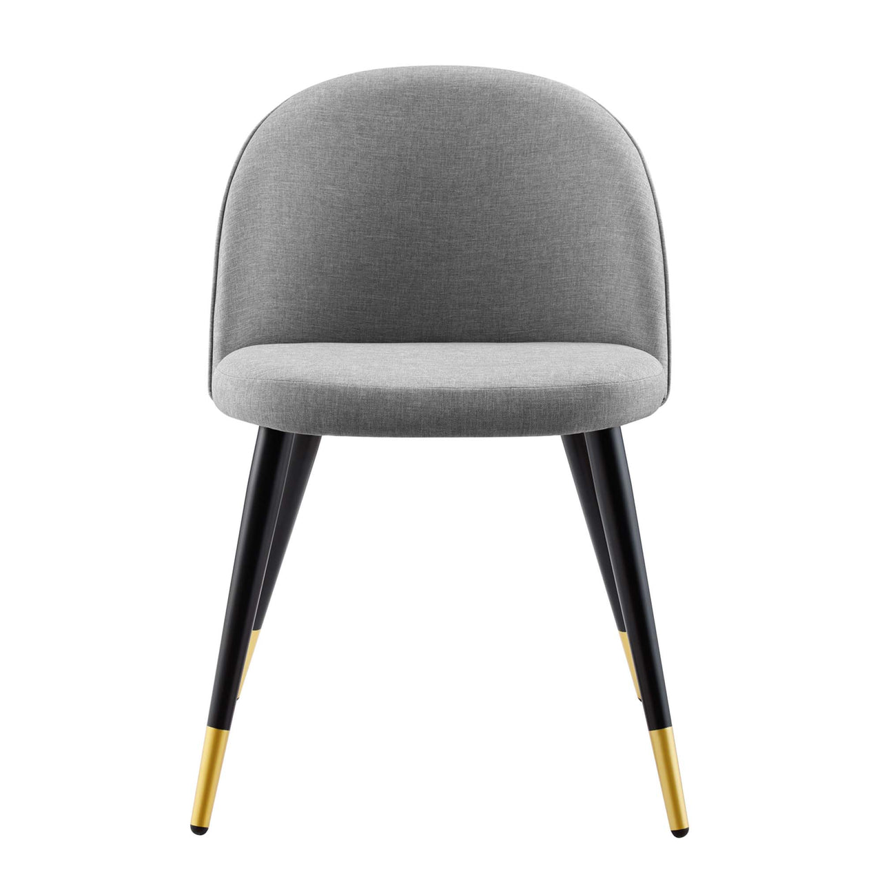 Adamantitus Dining Chair Set of 2, Light Gray
