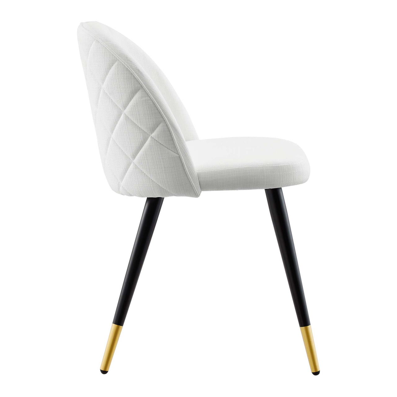 Adamantitus Dining Chair Set of 2, White