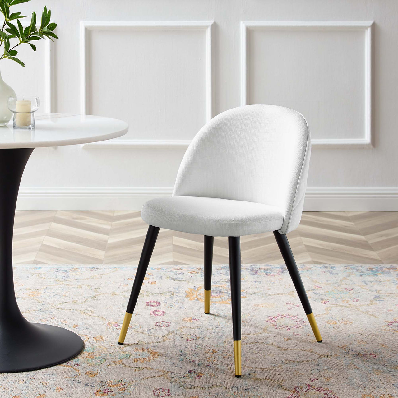 Adamantitus Dining Chair Set of 2, White