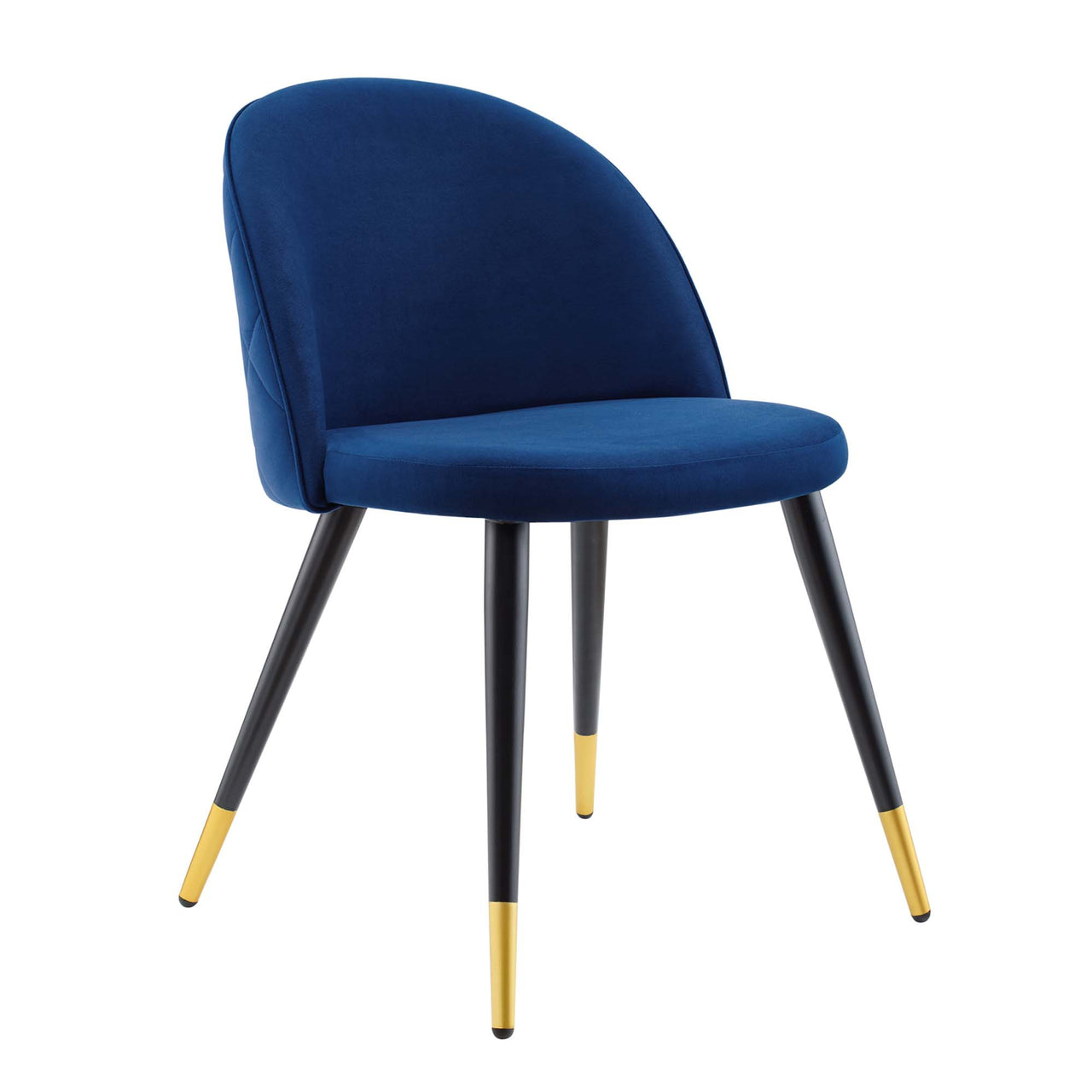 Adamantitus Upholstered Dining Chair Set of 2, Navy