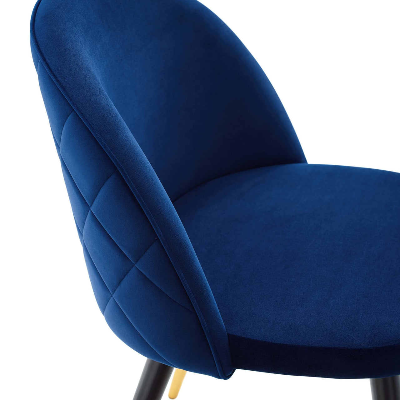 Adamantitus Upholstered Dining Chair Set of 2, Navy