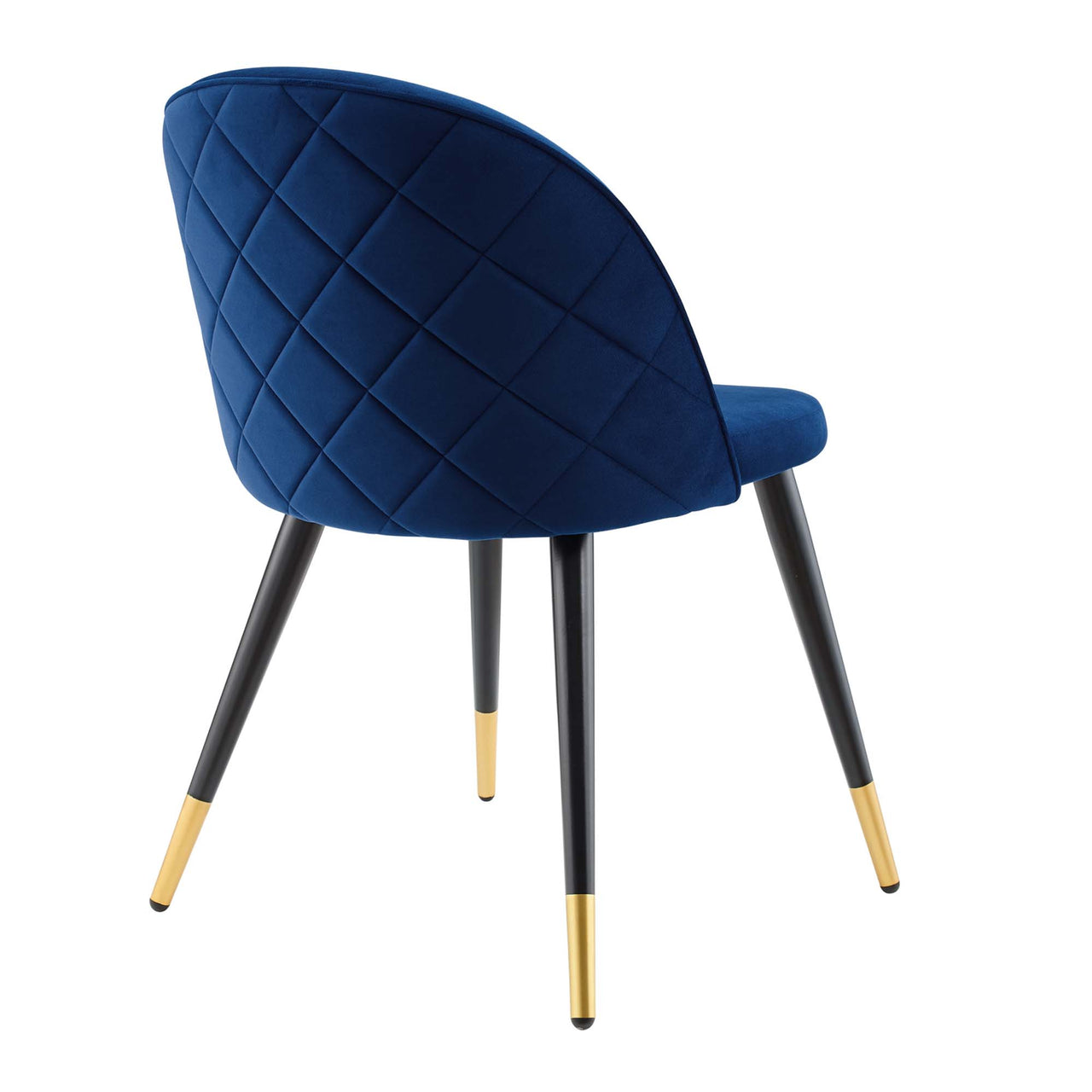 Adamantitus Upholstered Dining Chair Set of 2, Navy