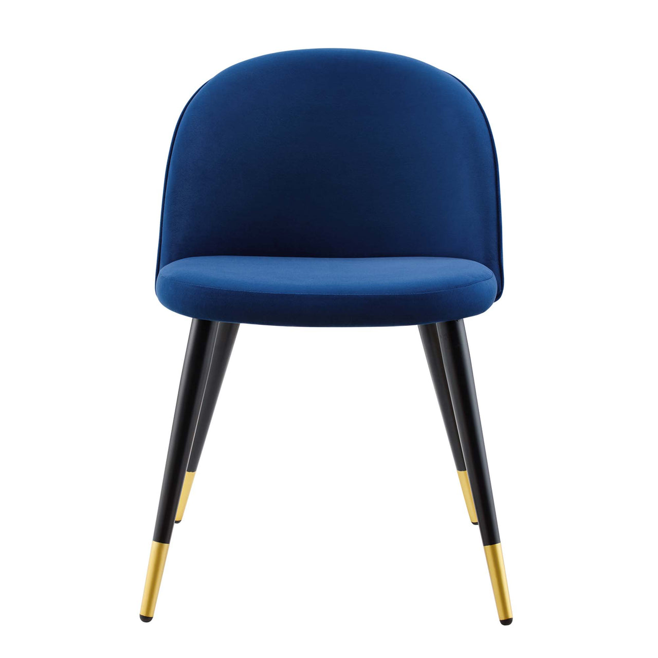 Adamantitus Upholstered Dining Chair Set of 2, Navy