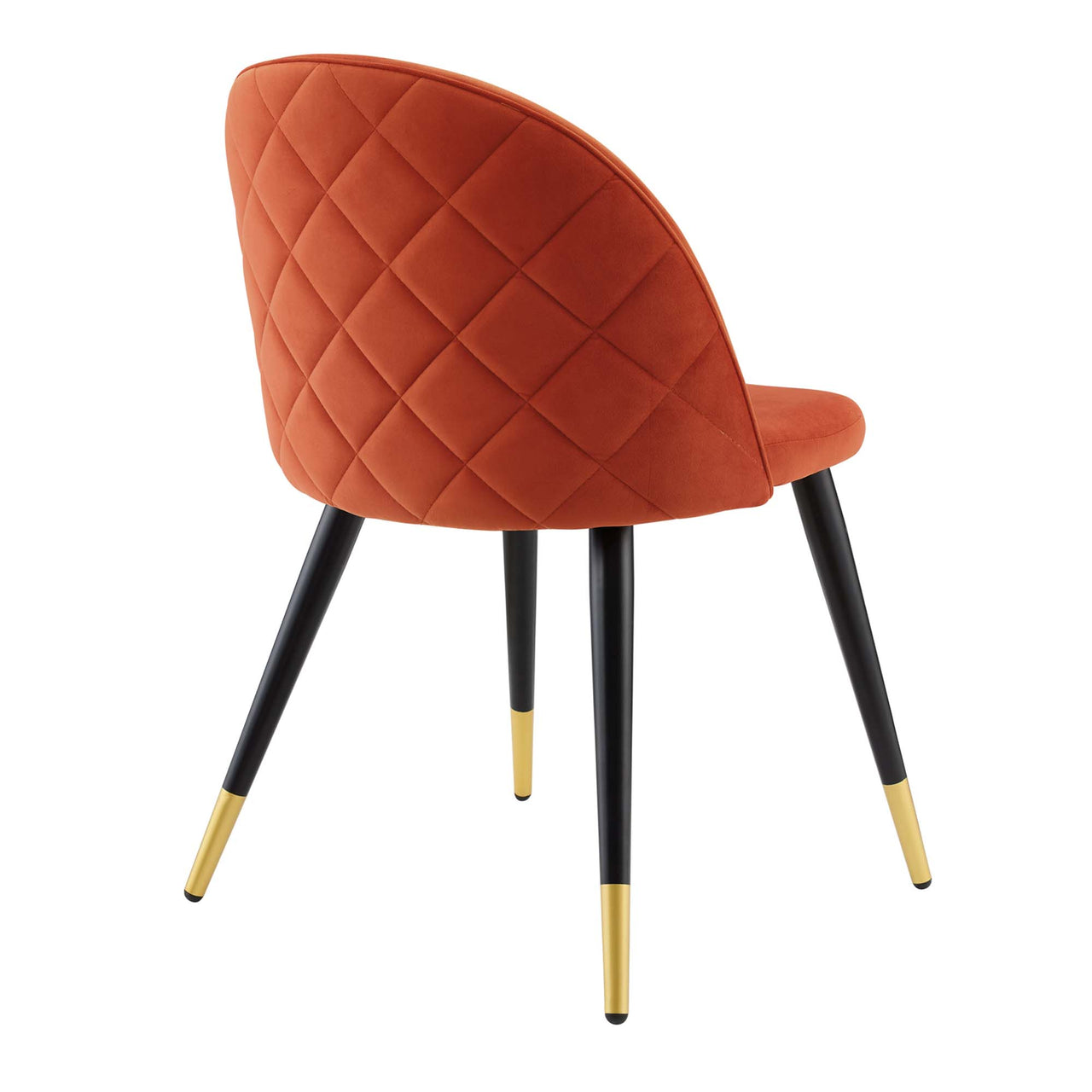 Adamantitus Upholstered Dining Chair Set of 2, Orange