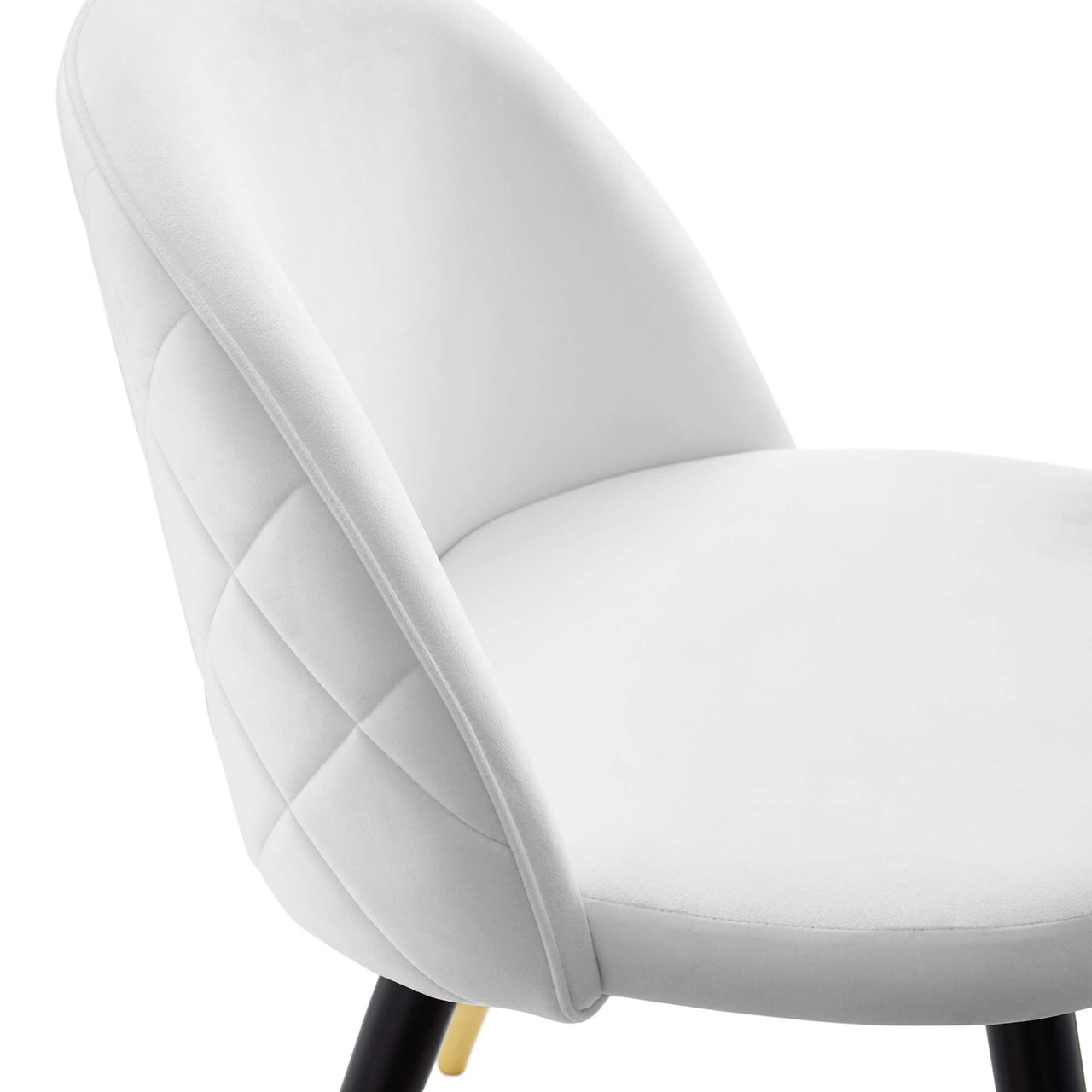 Adamantitus Upholstered Dining Chair Set of 2, White
