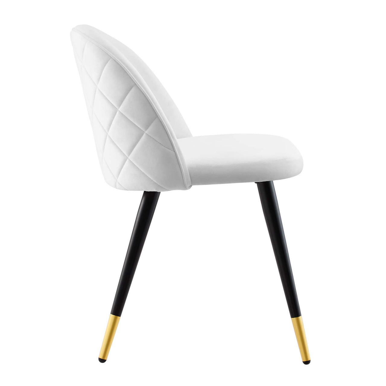 Adamantitus Upholstered Dining Chair Set of 2, White