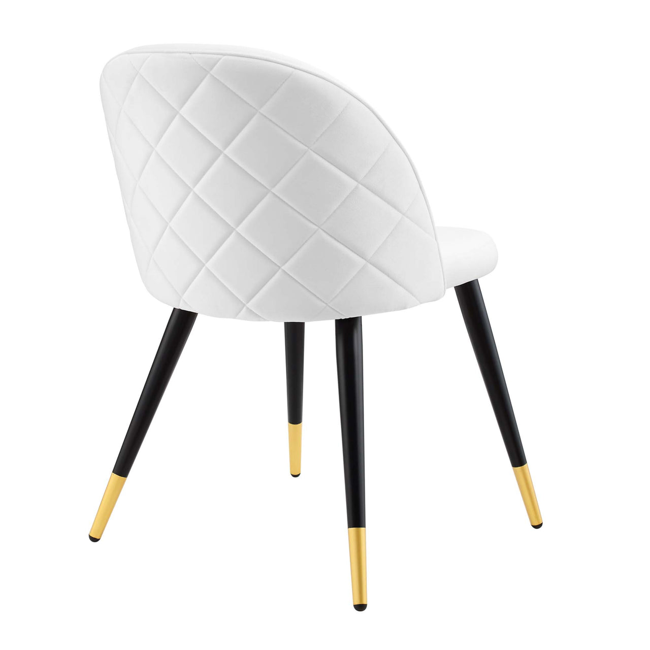 Adamantitus Upholstered Dining Chair Set of 2, White