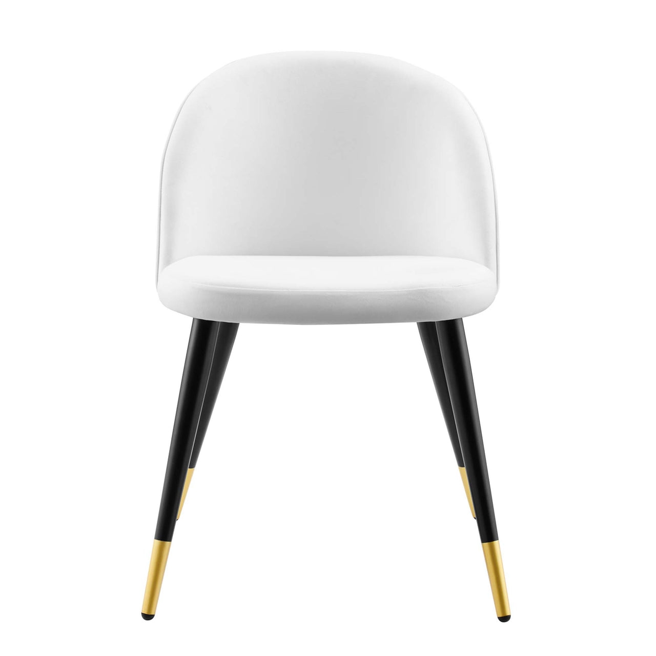 Adamantitus Upholstered Dining Chair Set of 2, White