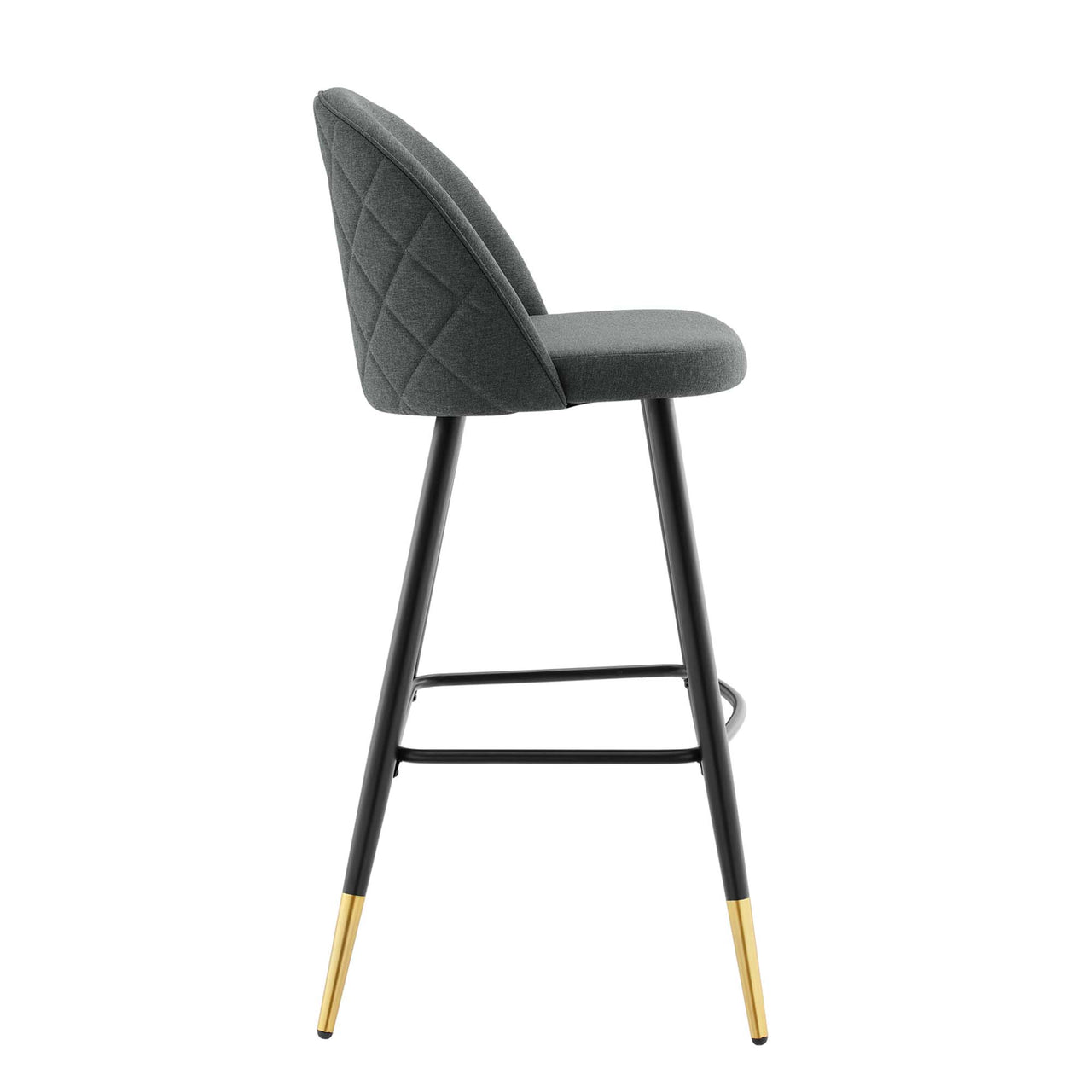 Adamantitus Woven Bar Stool Set of 2, Gray