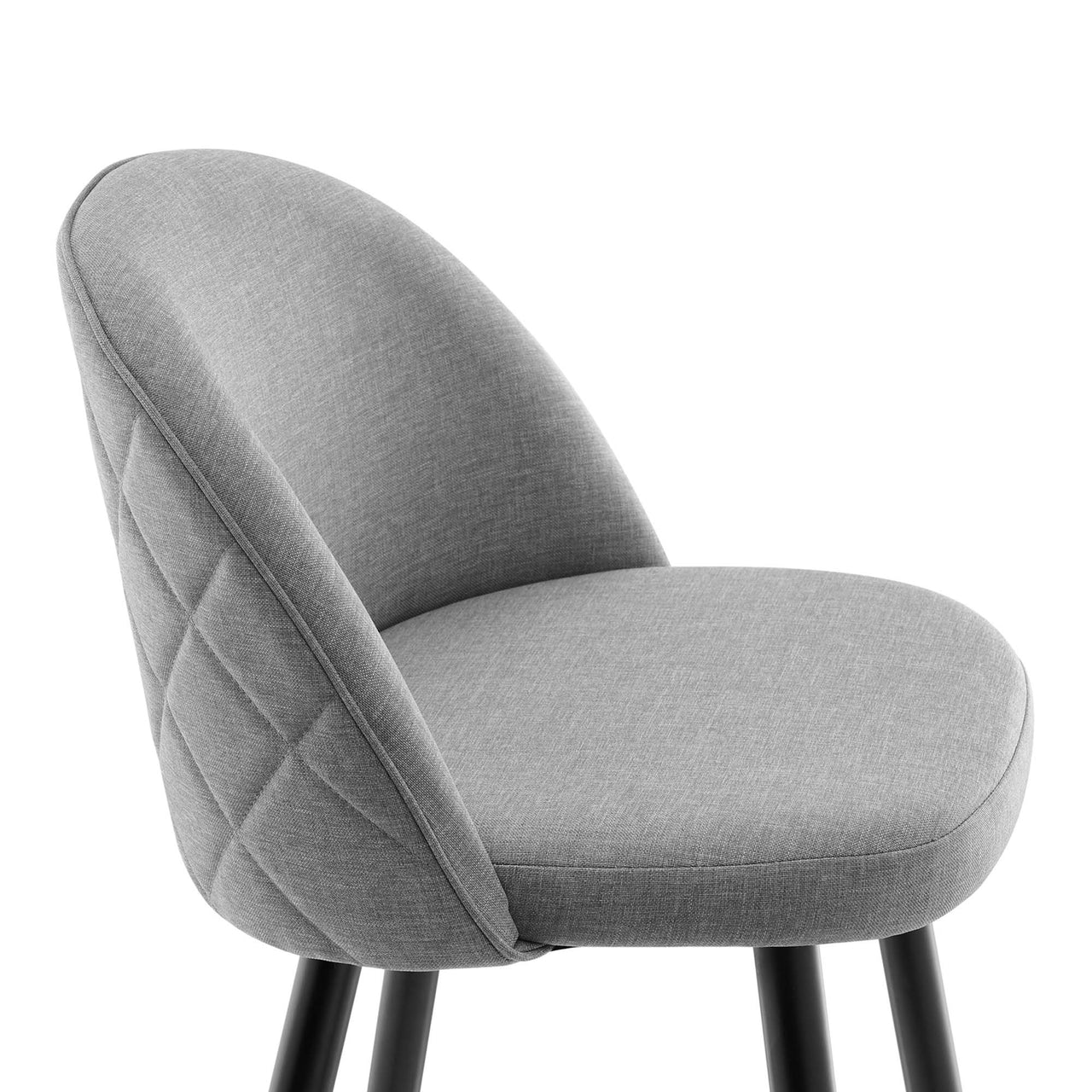 Adamantitus Woven Bar Stool Set of 2, Light Gray