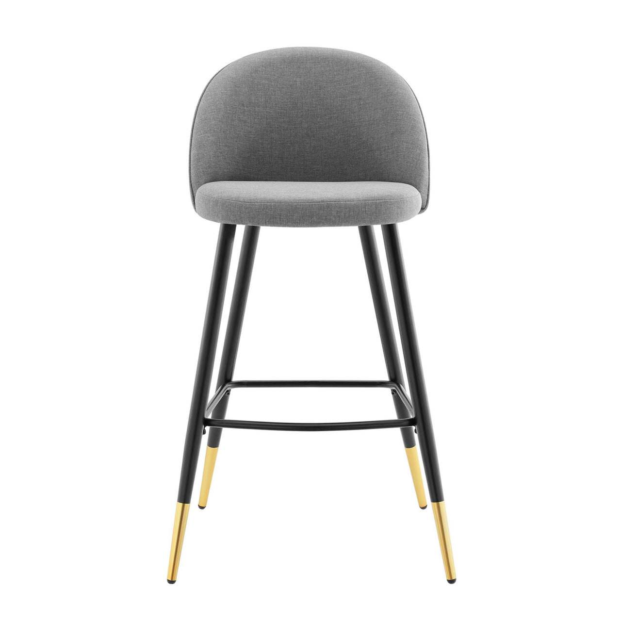 Adamantitus Woven Bar Stool Set of 2, Light Gray