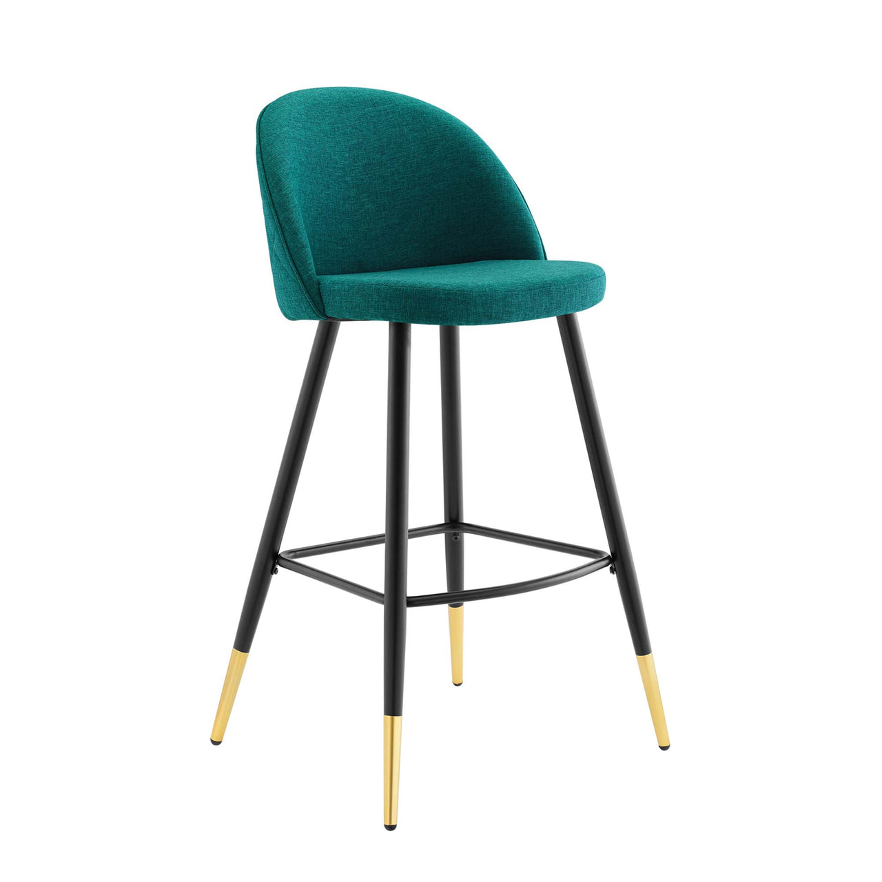 Adamantitus Woven Bar Stool Set of 2, Teal