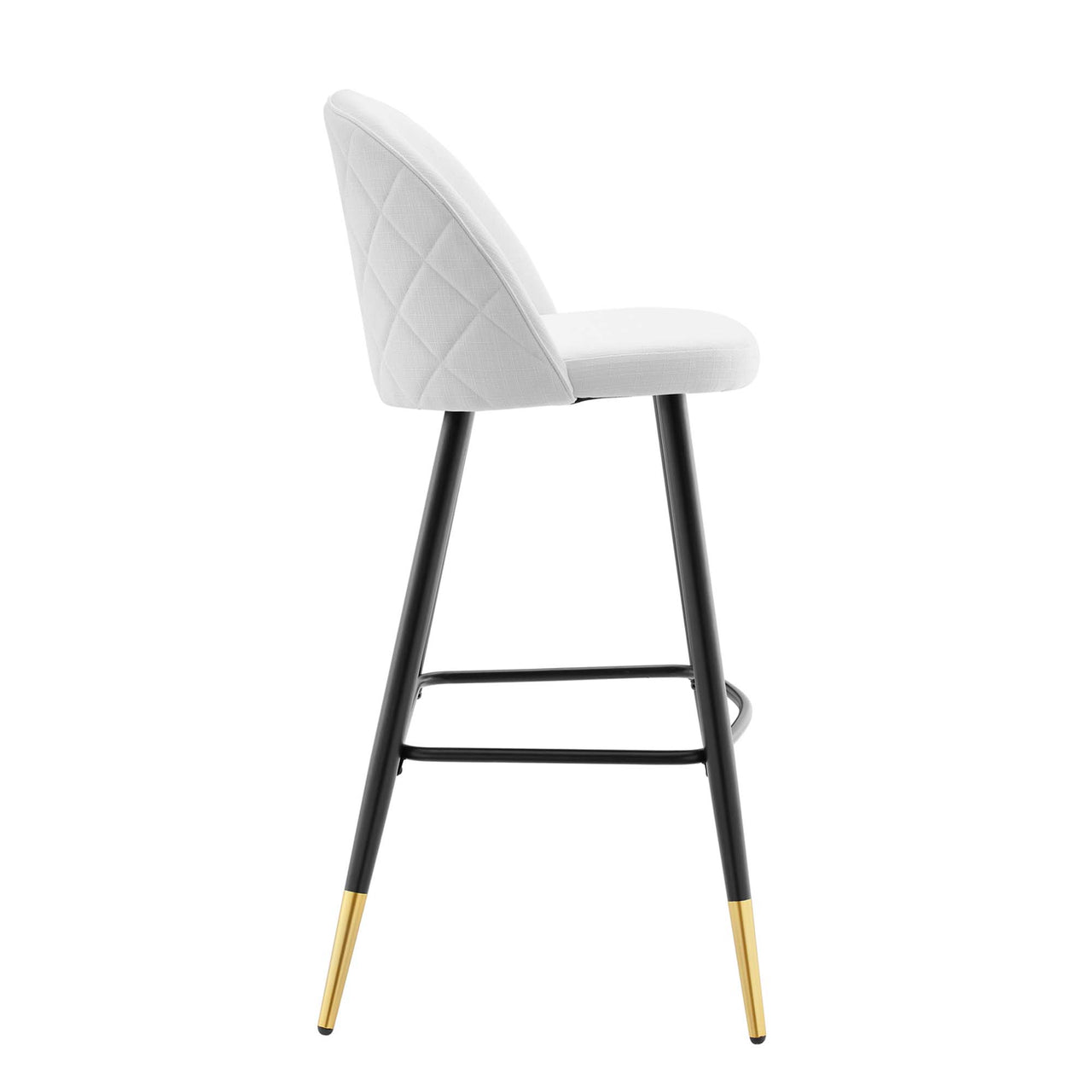 Adamantitus Woven Bar Stool Set of 2, White