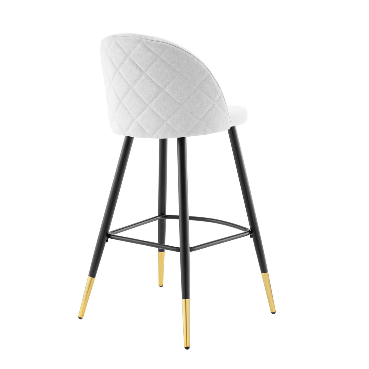 Adamantitus Woven Bar Stool Set of 2, White