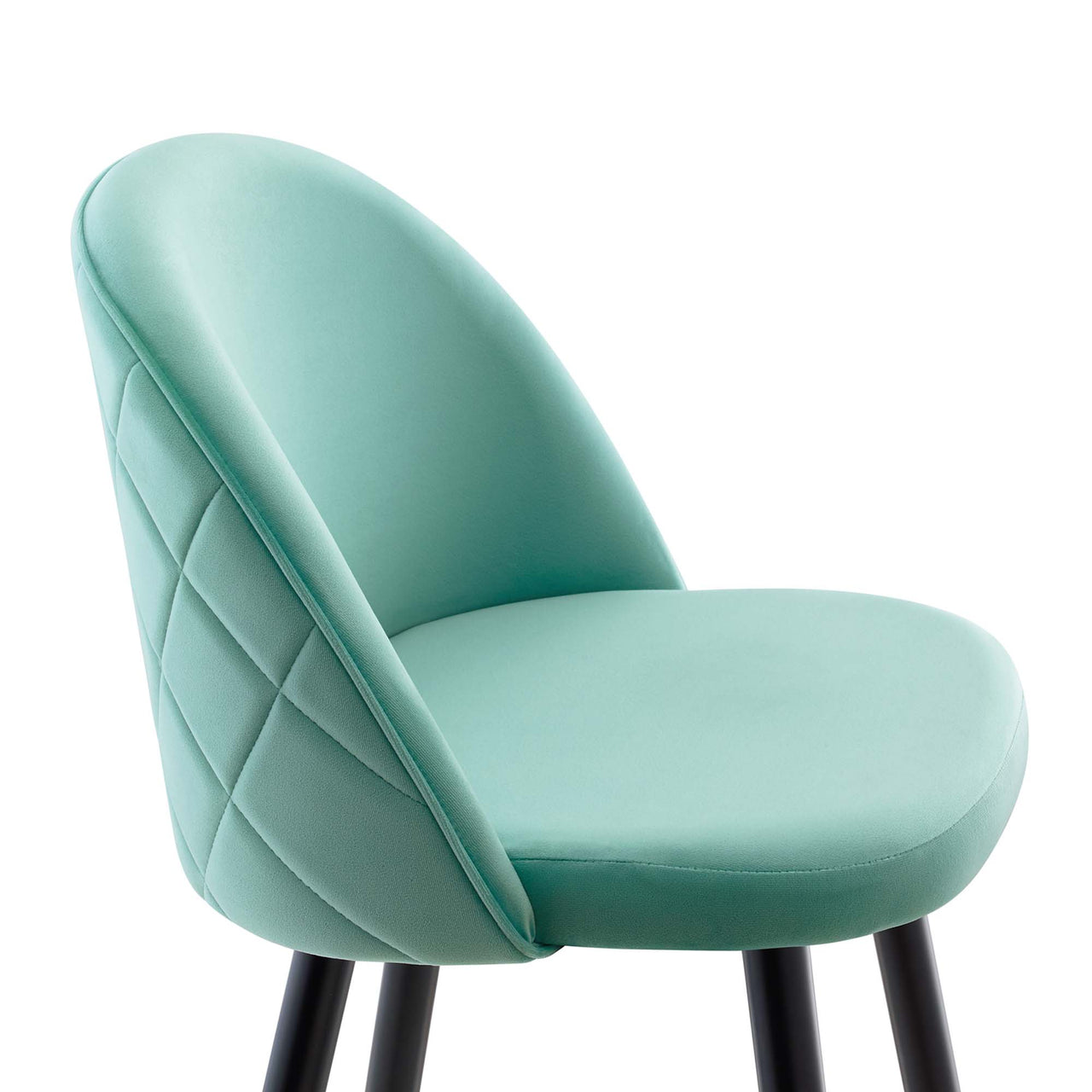 Adamantitus Upholstered Bar Stool Set of 2, Mint