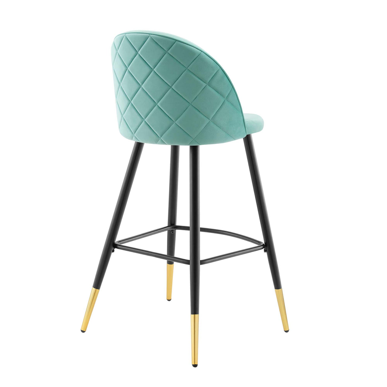 Adamantitus Upholstered Bar Stool Set of 2, Mint
