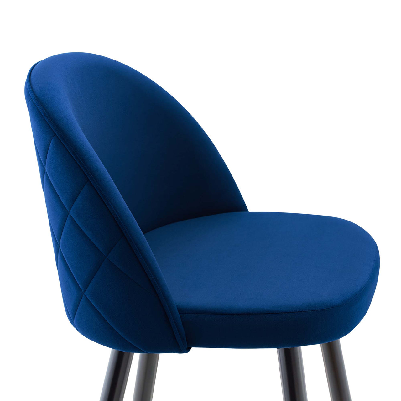 Adamantitus Upholstered Bar Stool Set of 2, Navy