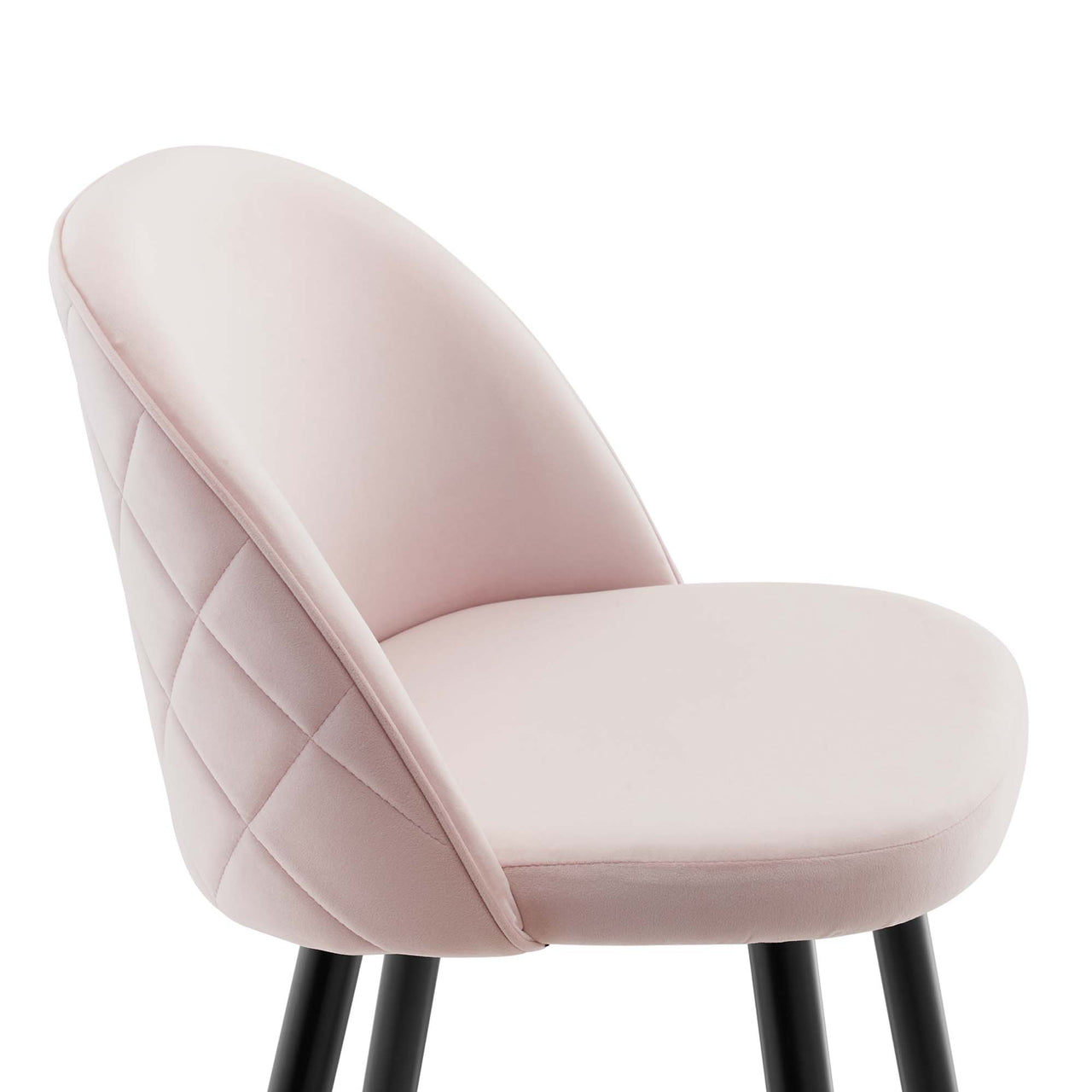 Adamantitus Upholstered Bar Stool Set of 2, Pink