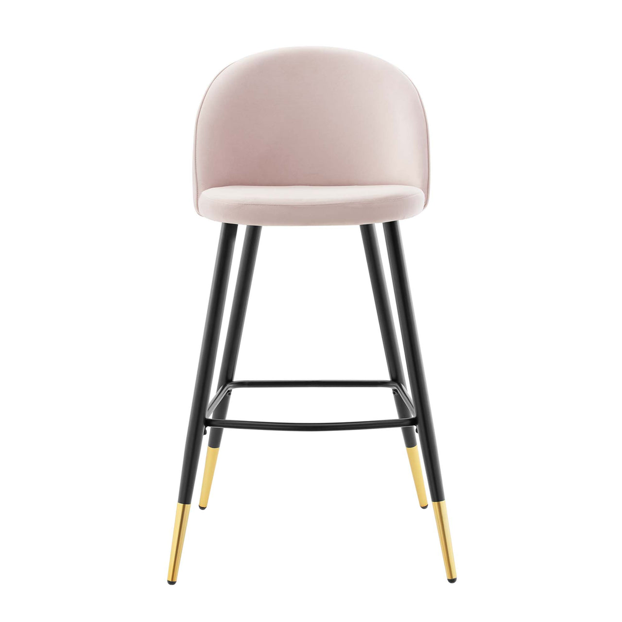 Adamantitus Upholstered Bar Stool Set of 2, Pink